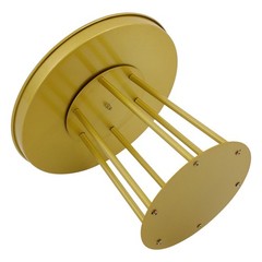 10Pcs Circular Flower Stands 5.91inch Tall Gold Flower Stand for Wedding Decor