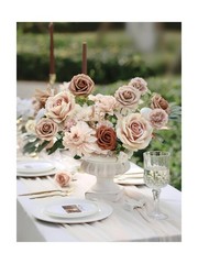 MISSPIN Artificial Flowers DIY Box Set Fake Roses Bouquet Brida… Fast USA SHIP