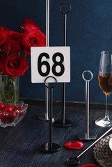 New Star Foodservice Ring-Clip Table Number Holder / Place Card Stand, 18 Inc…