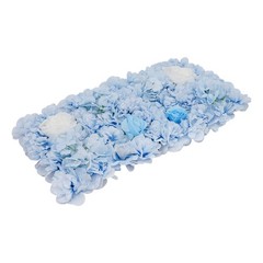 12PCS Artificial Flower Wall Panels White+Blue Dreamlike Flower Wall Backdrop