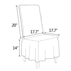 1/2/4/6pcs Dining Room Chair Covers Bubble Lattice Spandex Slipcover with Skirt