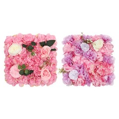 12pcs Artificial Silk Rose Flowers 3D Backdrop Wall for Wedding Party Decoration