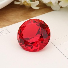 11Color Glass Crystal Diamond Shape Paperweights Facet Jewel Wedding Gift 30mm