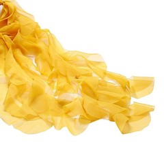 Mustard Yellow Premium CHAIR COVER with Curly Chiffon Ruffled SASHES Wedding