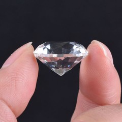 100pc 18mm Clear Crystal Diamond Confetti Ornament Wedding Venue Decorations DIY