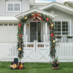 XL Garden Arch Heavy Duty Metal Trellis Climbing Plants Vine Rack Wedding Stand
