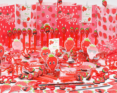 208PCS Strawberry Party Favors, Berry First Birthday Decor, Theme Decorations fo