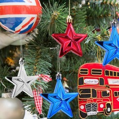24pcs 4th of July Patriotic Star Ornaments for Tree – Independence Day Star H…