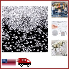 10000PCS Mini Fake Diamonds Clear Acrylic Crystals for Wedding Decor