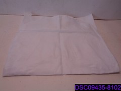 Qty = 2: White Polyester Folding Flat Chair Covers CHAIR_FOLD1_001
