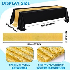 44 Pcs Tablecloth Chair Covers Chair Sashes Set, Spandex Chair Covers Sequin