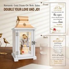Unique 40th Anniversary Gifts for Couples – Ruby Lanterns, Special 40 Years of M