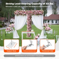 10x20ft Backdrop Stand Pipe Kit Background Support Curtain Frame w/Steel Base