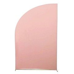 8×5 feet Matte Fitted Spandex Half Moon Wedding Arch Backdrop STAND COVER Party