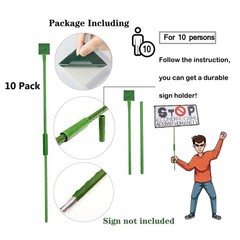 Lightweight Yard Signs Stakes Protest Sign Holders,Parades Slogan Poles, Warn…