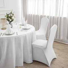 100 Flat Arched Front Covers Slip Spandex Chair Cover Wedding Party Decor Xmas