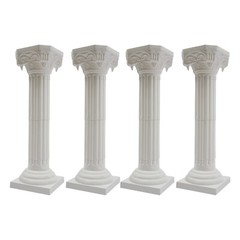 White Roman Pillar Columns Set of 4 European Style Event Decor Model 1607