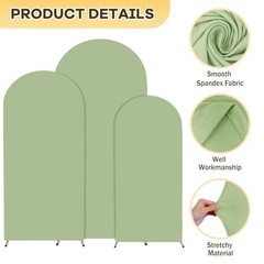 Arch Cover Wedding Arch Cover 6FT 6.6FT 7.2FT Arch 6FTx6.6FTx7.2FT Sage Green