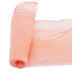 25 Peach Organza Chair Sashes Bows Ties Wedding Birthday Party Venue Decoration