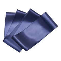 VEVOR 50PCS Navy Blue Spandex Chair Sashes Elastic Bows Wedding Party Dining