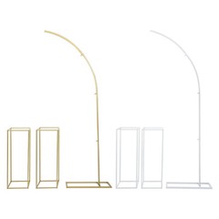 Ballon Stand+2Flower Stands Arch Backdrop Stand for Parties Wedding Flower Stand