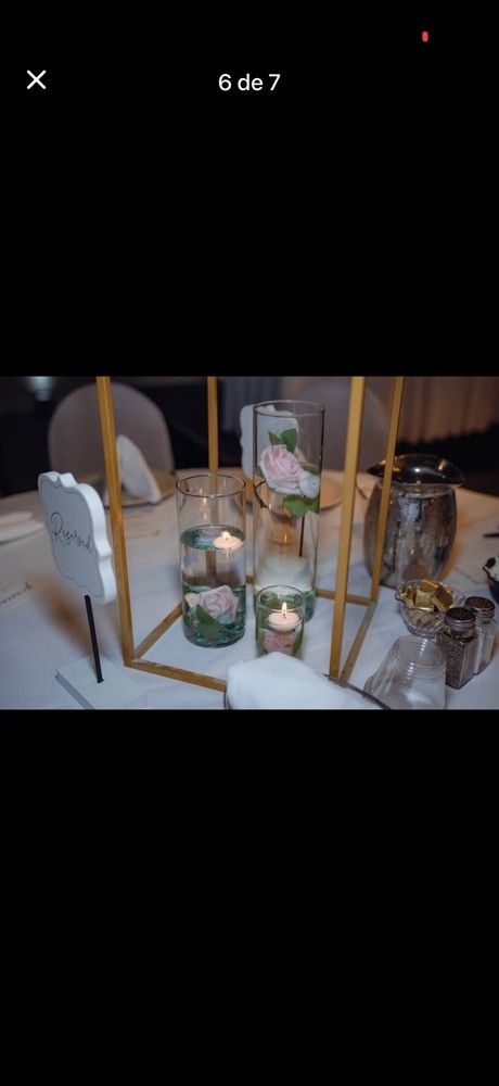 White Gold Floral Wedding Decoration Set Arch Centerpiece Aisle Photo Display