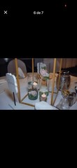 White Gold Floral Wedding Decoration Set Arch Centerpiece Aisle Photo Display