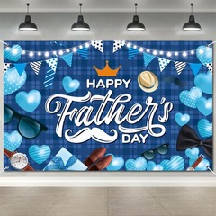 Happy Fathers Day Banner Decorations 70.9×45.3in Extra Large Size Father’s Da…