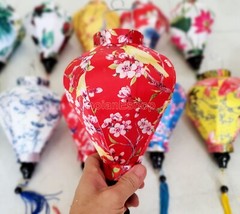 Set 24 Small Silk Lanterns for Festival Party Wedding Restaurant Decor