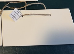 New Rectangular Ceramic Hanging Tiles 10.12 x 4.96 x 0.43 Crafts Weddings