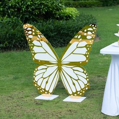 3 feet GOLD WHITE Large Butterfly Party Props Decor Party Events