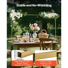 Uimoso Adjustable Table Arch Stand with Clamps for Party Decorations