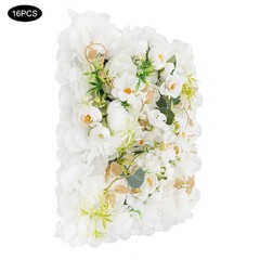 16* Flower Wall Panels, Artificial Flowers Wall Decoration For Party Decoration