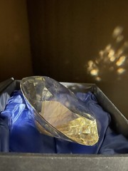 Crystal Diamond Paperweight Unique 6 inch, 150mm