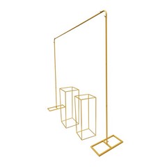 Gold Balloon Stand with Flower Stands Metal Wedding Stand Wedding Backdrop