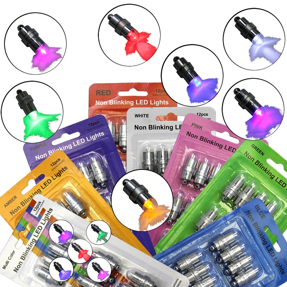 36 SUBMERSIBLE LED Waterproof Balloon Floral Mini Light Wedding Party 8 Colors