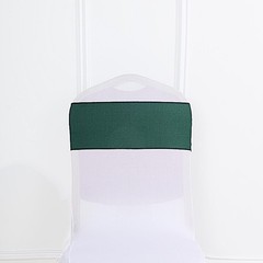 10 Hunter Green Polyester CHAIR SASHES Ties Bows Wedding Ceremony Decorations