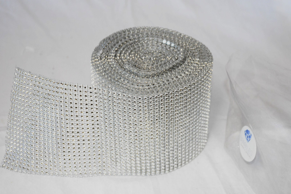10 Yard Rhinestone Mesh Roll Rhinestone Bling Ribbon Craft Party Wedding Decor