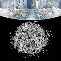 1000* 3-10mm Artificial Diamonds Fake Crystals Clear Gemstone Acrylic Stones UK