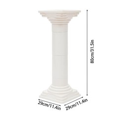 4pcs Roman Column For Wedding Landscaping Pillar Event Decorative Columnar White