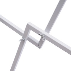 White Metal Flower Frame Weddings Square Backdrop Garland Plants Display Stand