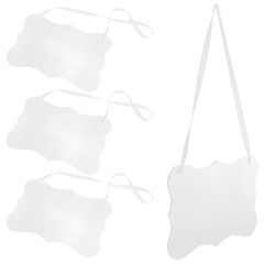 4Pcs Lightweight Clear Acrylic Reserved Table Signs for Wedding Parties
