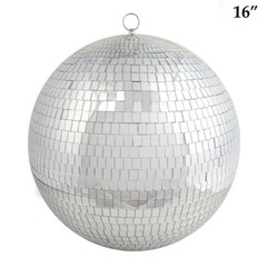 16″ Extra Large Silver Glass Mirror Disco Ball Ornaments Party Decorations