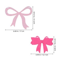 1 Set Durable Mother Day Hanging Bow Garland for Bridal Shower Office Home Decor