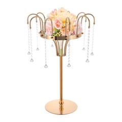 10 Pendants Flower Holder for Wedding, Crystal Flower Stand Wedding Centerpieces