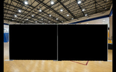 QUICK BACKDROP KIT 8 FT TALL x 10 FT – 50 FT WIDE PIPE WITH DRAPE (BLACK DRAPES)