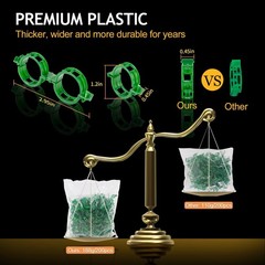 200Pcs Secured Plant Support Clips – Tomato Clips for String Trellis, Grape V…