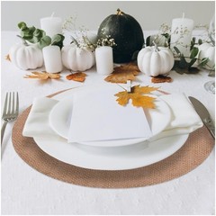 Burlap Round Placemats – 12″ Diameter Burlap Circle Rustic Table Decorations …