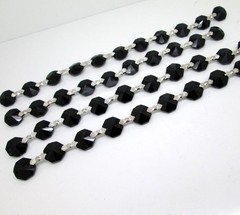 1 Yard Crystal 14mm Octagon Beads Diamond Garland Glass Wedding Chandelier Parts