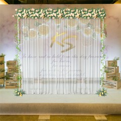 Wedding Party Prom Backdrop Stand Pipe Kit Curtain Frame Ajustable10x10ft
